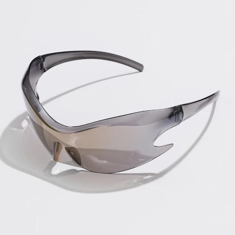 Gafas de Sol Deportivas Y2K Unisex | Estilo Punk de Lujo Una Pieza UV400 Hip Hop Ciclismo