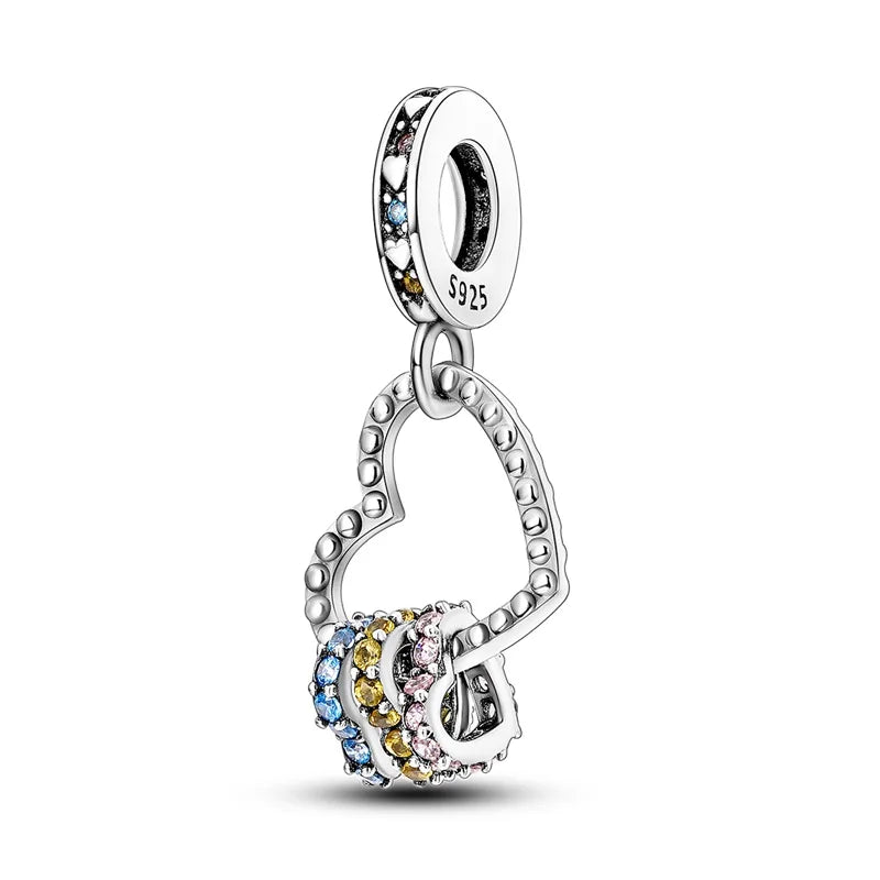 Charm Árbol de la Vida y Garrita en plata 925 – Amor y familia, colgante compatible Pandora pulsera DIY