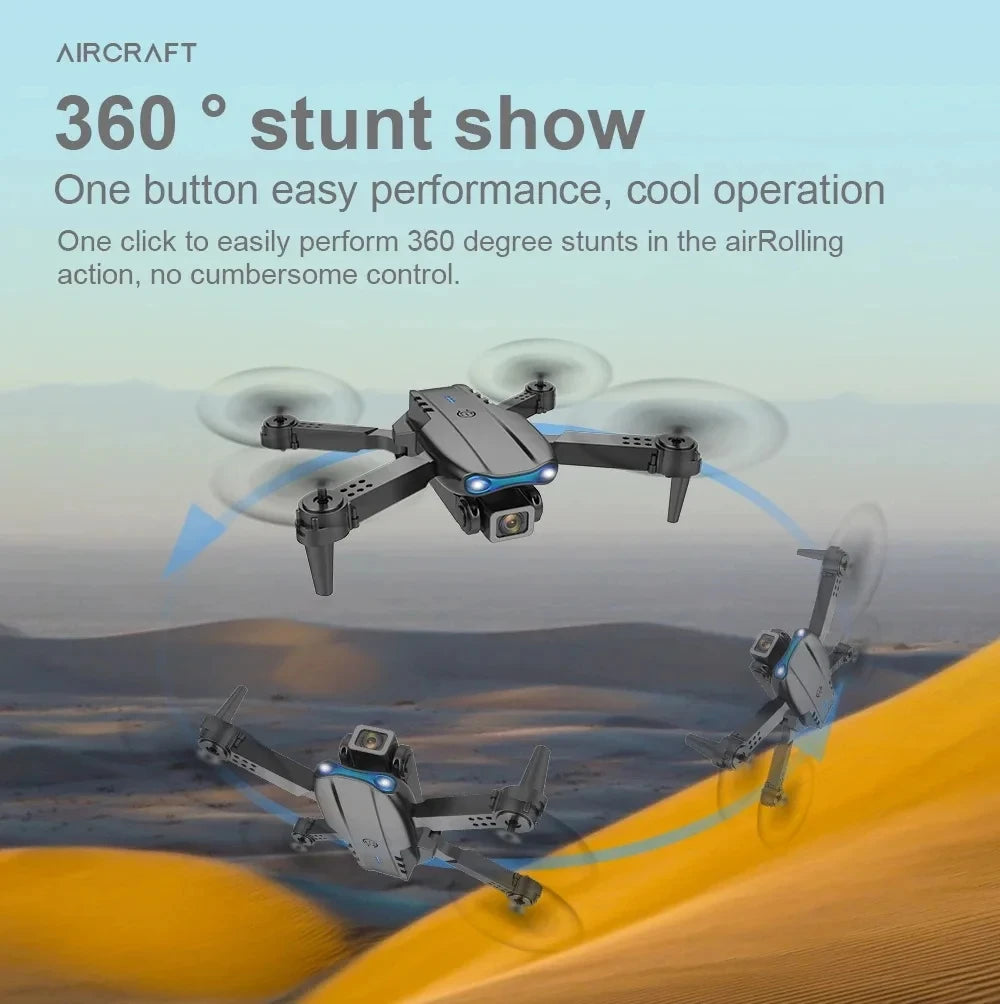 KBDFA E99Pro Drone Profesional 8K HD – Dron Plegable con Cámara Dual, FPV WiFi, Control Remoto y Fotografía Aérea
