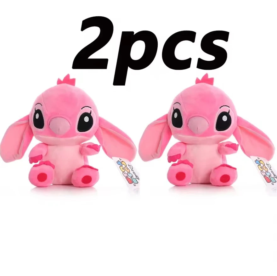 Peluche Stitch Disney 4/8 Pulgadas – Muñeco de Peluche Azul/Rosa | Juguete Anime Lilo & Stitch Regalo para Niños