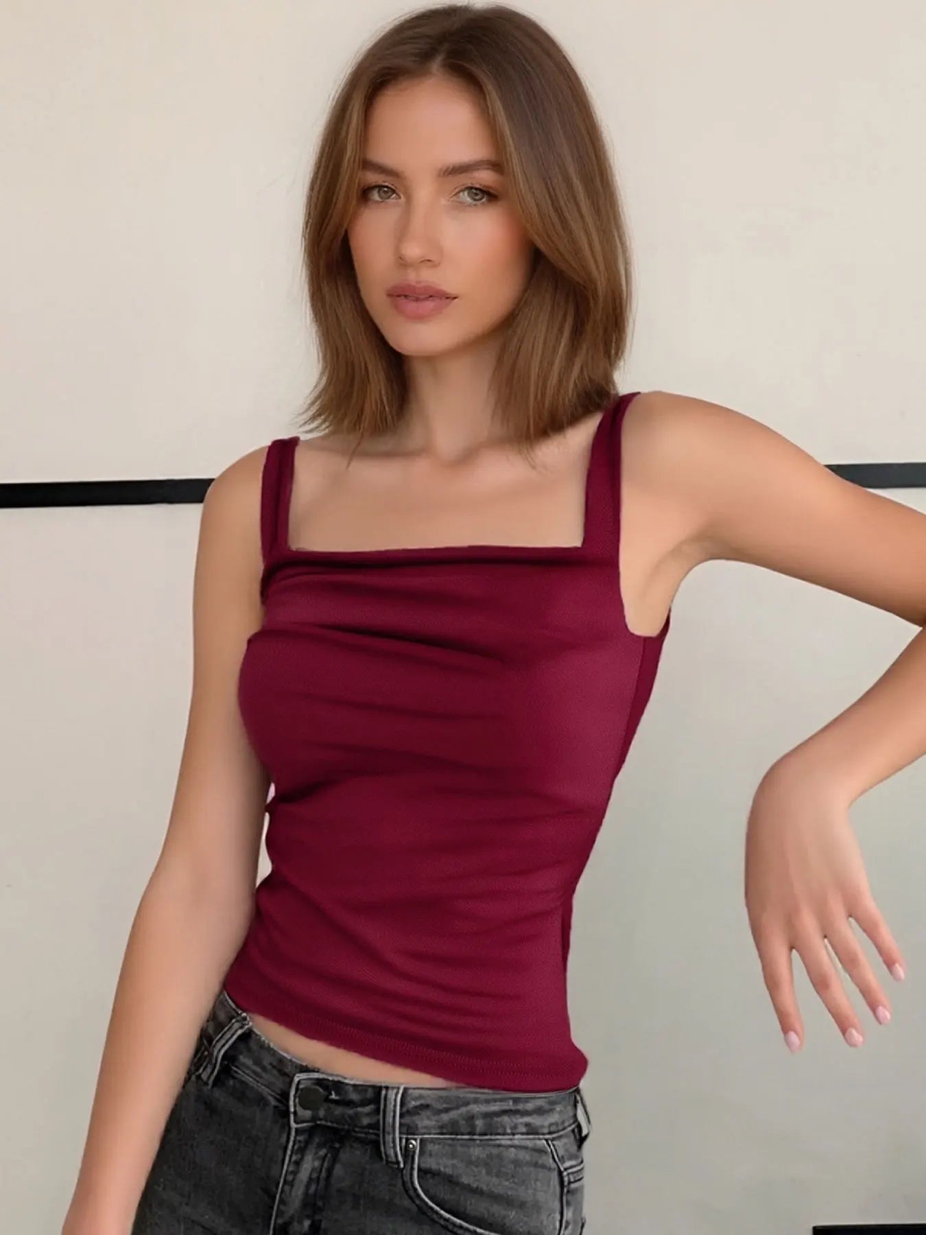 Top Mujer Verano Sexy | Tank Top Sin Espalda Casual Slim Camiseta Sin Mangas