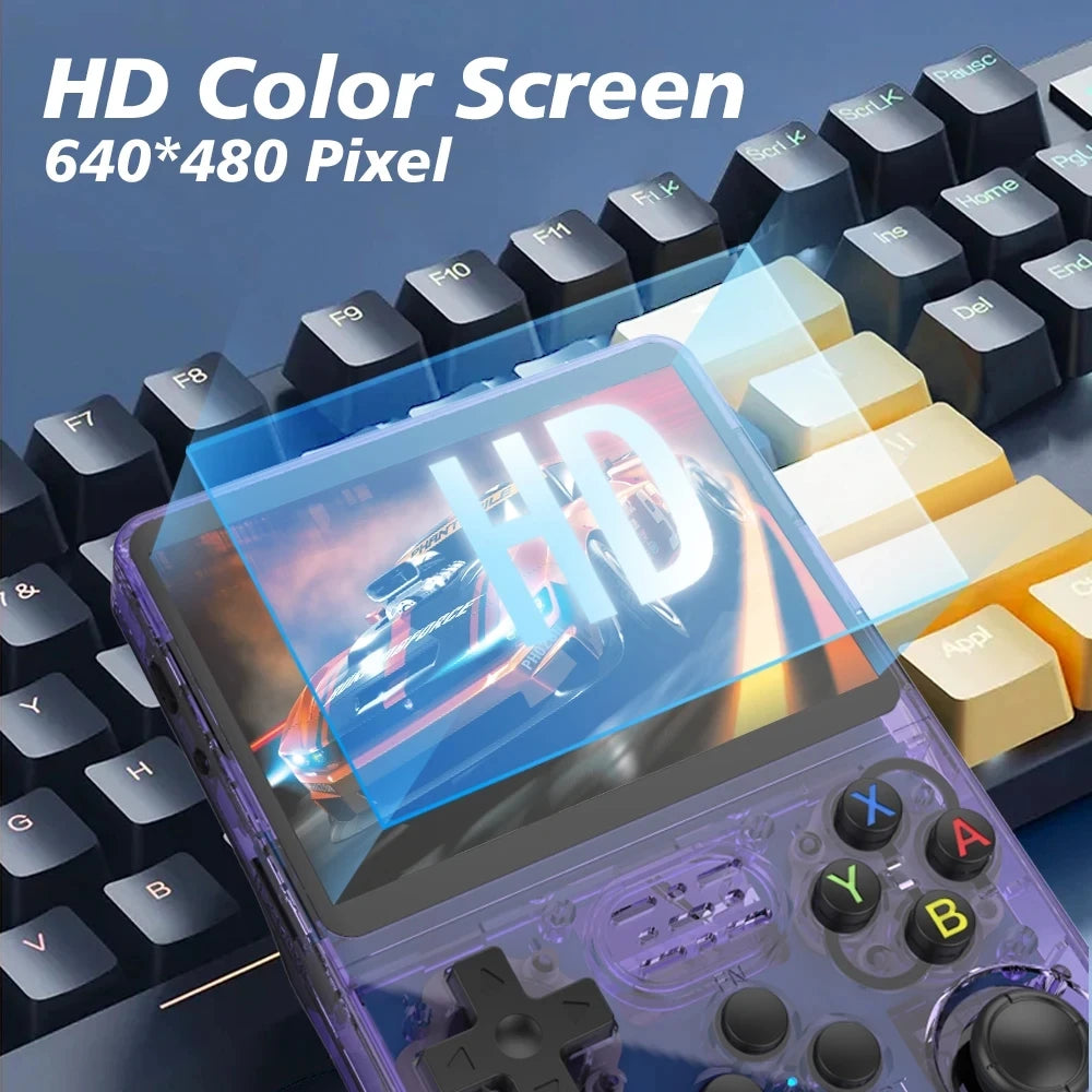 R36S Retro Handheld Game Console – Consola Portátil Linux 3.5” IPS con 64GB y 15000+ Juegos