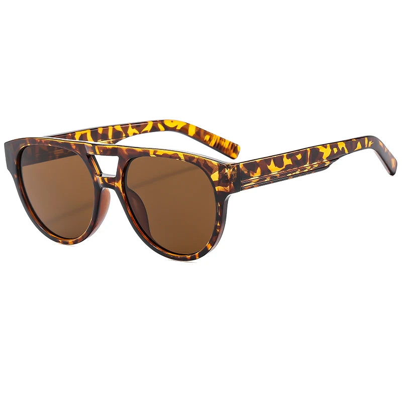 Gafas de Sol Ovaladas Unisex | Diseño Clásico con Doble Puente | Lentes UV400 Protección Total para Hombre y Mujer