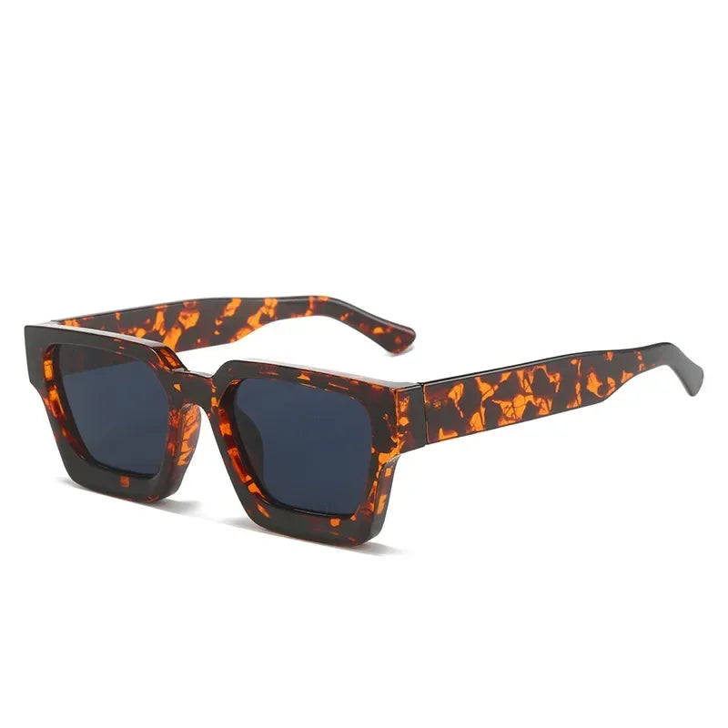 JNPCXI Gafas de Sol Cuadradas de Lujo | Retro Fashion Unisex UV400