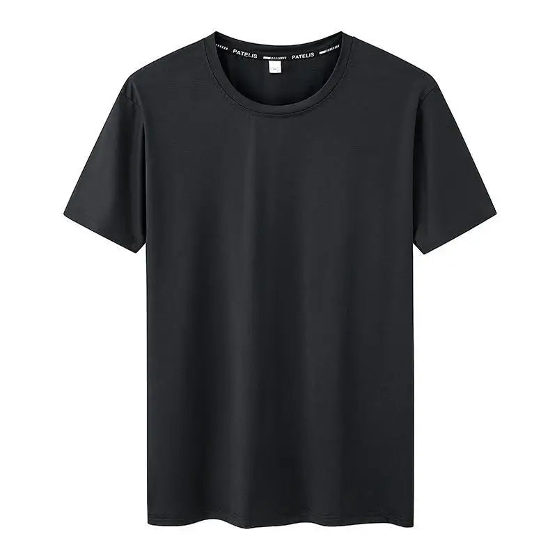 Camiseta Oversize Plus Size para Hombre – T-shirt 5XL-7XL, Transpirable Quick Dry, Fitness, Running, Manga Corta, Cuello Redondo