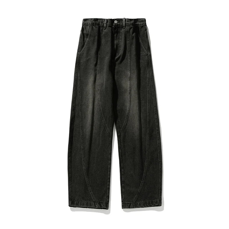 TFETTERS Jeans Baggy Hombre | Pantalones Vaqueros Oversize Vintage Wide Leg Primavera Verano 2025 Streetwear