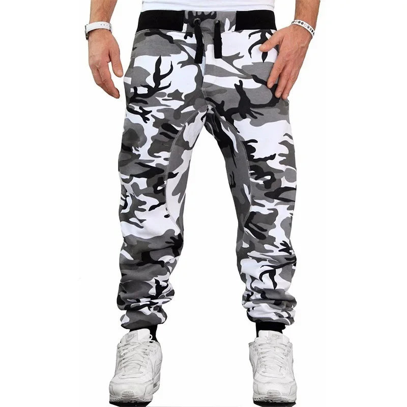 Pantalones Jogger de Running para Hombre 2025 – Cargo Camuflaje, Elásticos, Con Cordón y Múltiples Bolsillos, Casual y Deportivos