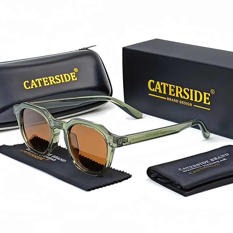 Gafas de Sol Retro Polarizadas Unisex | Montura Ultraligera TR90 Poligonal UV400