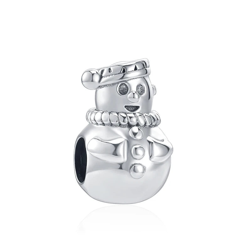 Charm Plata 925 Árbol de la Familia, Pluma, Copo de Nieve y Niño | Dijes Colgantes Compatibles con Pulseras Pandora