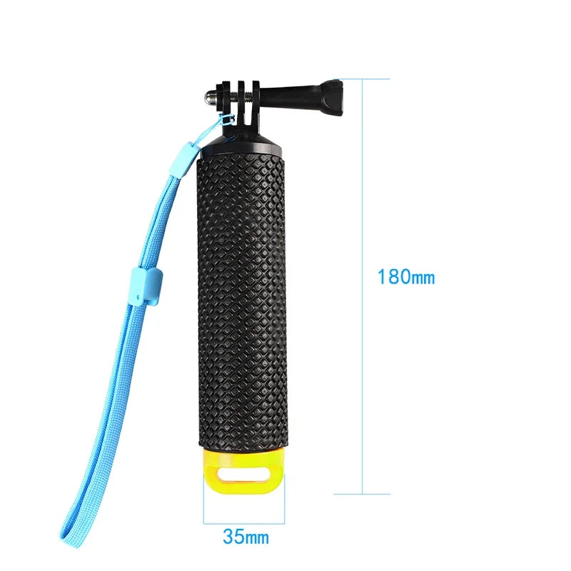 Flotador de mano para cámara deportiva – Mango flotante compatible con GoPro Hero 12/11/10/9/8/7, Xiaomi Yi, DJI Osmo y SJ4000