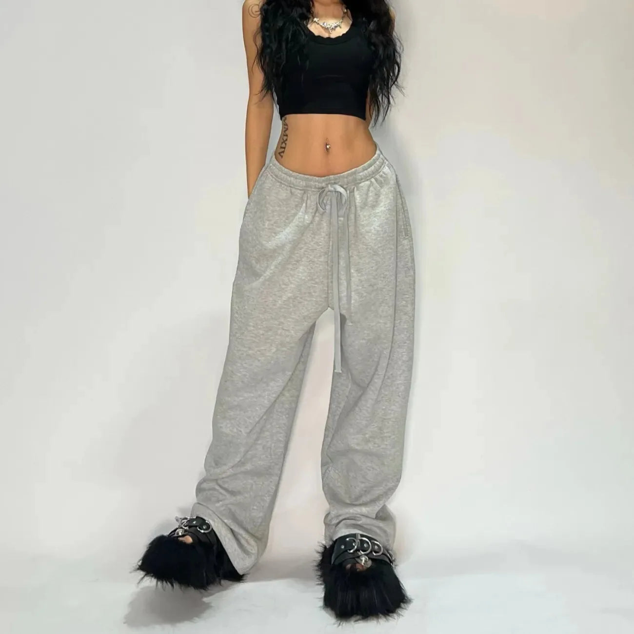 Pantalones Anchos Rectos Unisex | Estilo Hip-Hop Gótico Harajuku Retro Y2K Streetwear