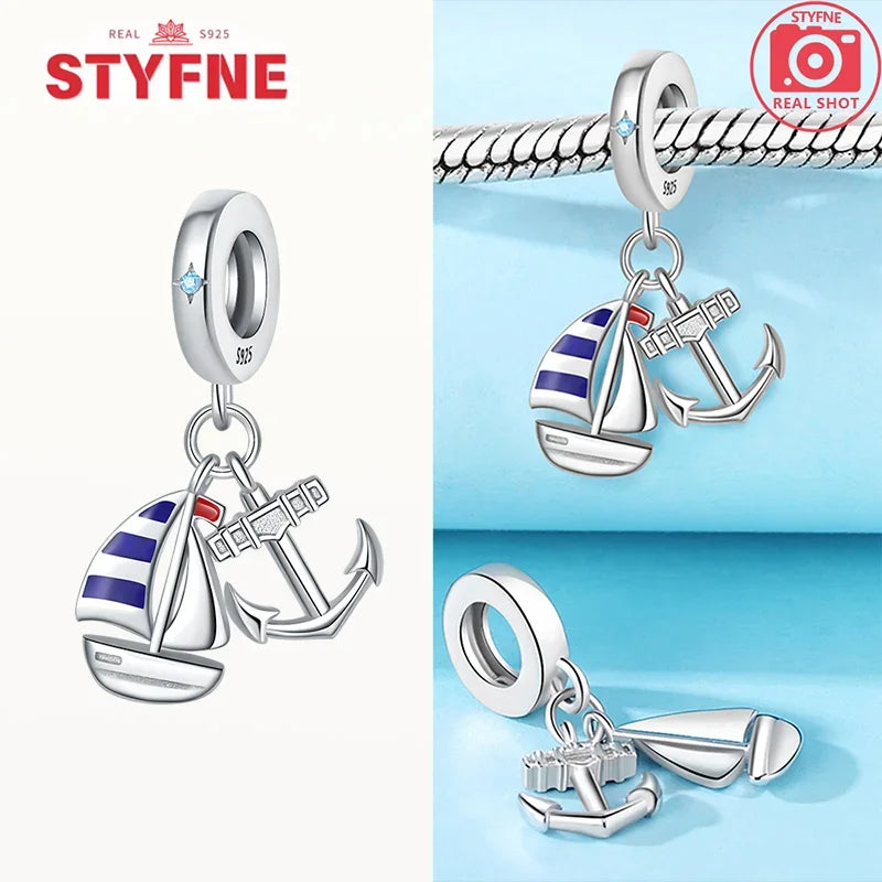 Charm Astronauta de Plata 925 con Estrella Brillante | Dijes de Joyería Fina para Mujer