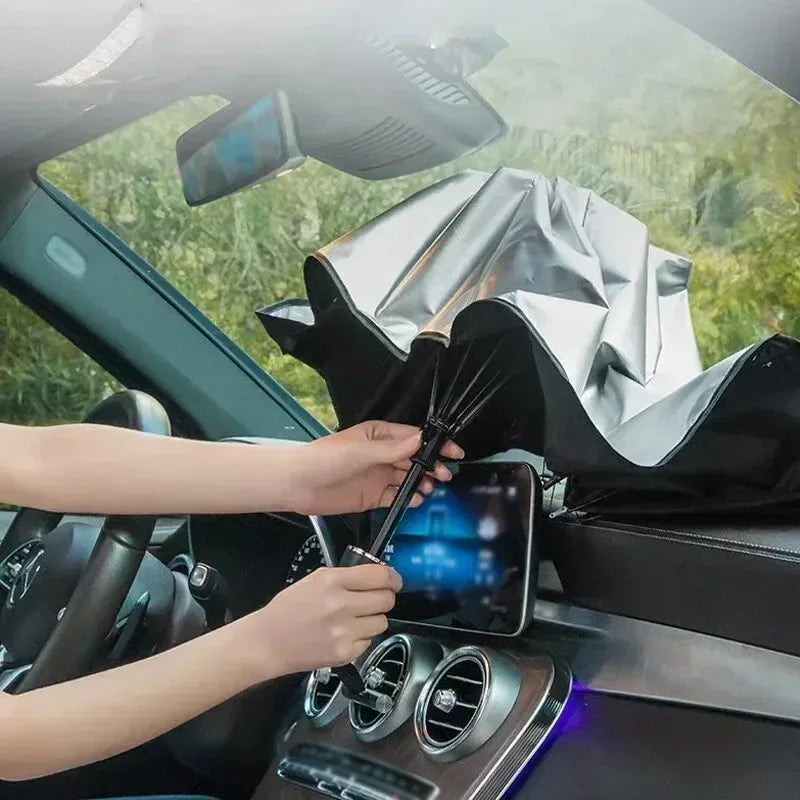Parasol para Coche | Protector Solar Plegable para Parabrisas y Ventanas Laterales
