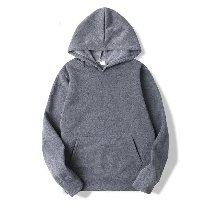 Hoodie Básico de Felpa – Sudadera con Capucha Unisex, Económica y Versátil para Hombre
