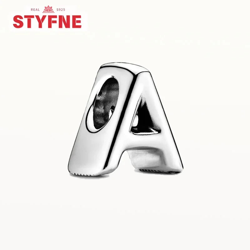 Charm Letras A-Z en Plata 925 – Abalorios DIY para Pulseras Originales Mujer