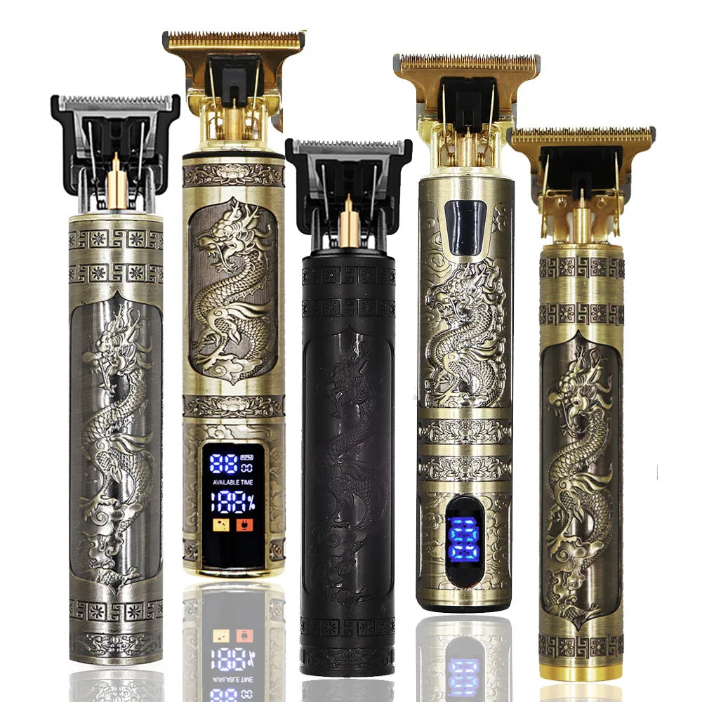 Máquina de corte T9 profesional – Cortapelos eléctrico 0 mm para barba, cabello y cuerpo con diseño recargable para barberos y uso en casa