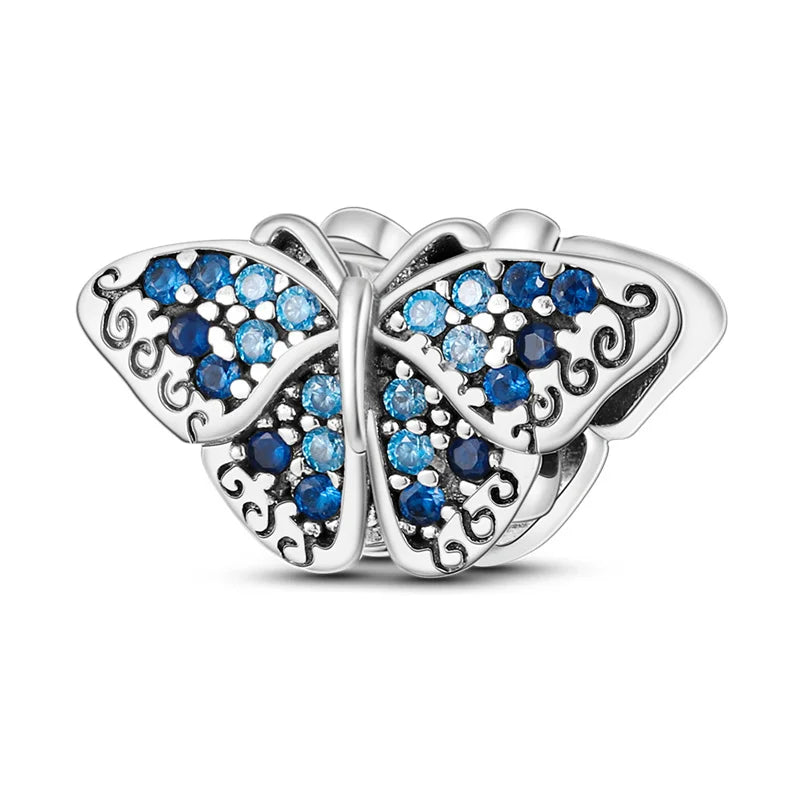 Charm Mariposa Plata 925 | Serie Compatibles Pandora Pulseras 3mm