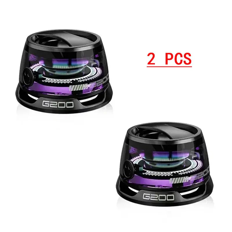 Altavoz Bluetooth Portátil G200 con Luces RGB – Mini Parlante Inalámbrico con Imán, 7H Reproducción, Soporte para Teléfono