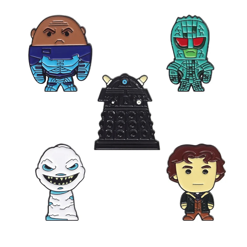 Pins de Dibujos Animados Anime – Broches Esmaltados de Monje Tierno, Chapas Divertidas para Regalo