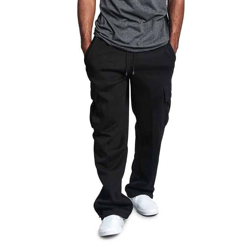 Pantalón Jogger Hombre Oversize | Sweatpants Deportivos Streetwear con Múltiples Bolsillos
