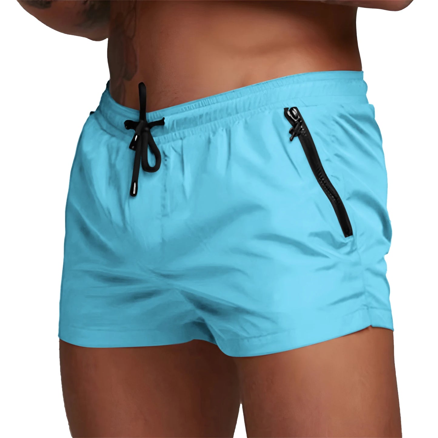 Bañador Hombre con Bolsillos Cremallera | Shorts Playa Secado Rápido con Malla – Swimwear Verano