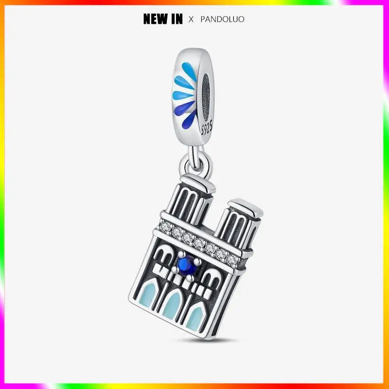 Charm Torre Eiffel plata 925 – Colgante de edificio emblemático para pulsera tipo Pandora mujer