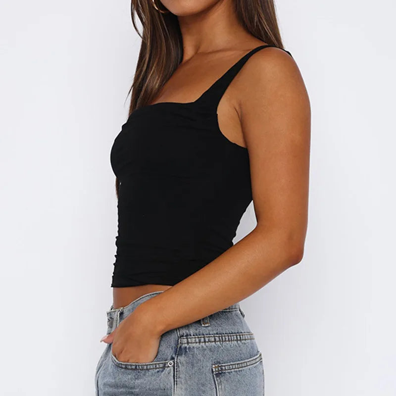 Top Mujer Verano Sexy | Tank Top Sin Espalda Casual Slim Camiseta Sin Mangas