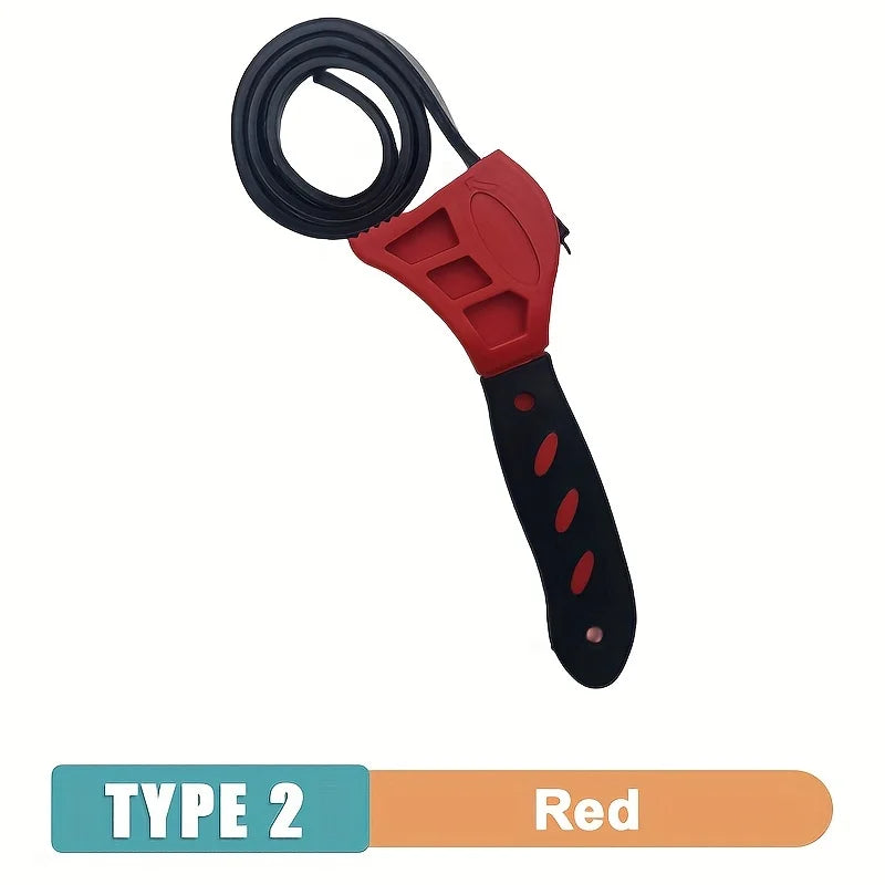 Llave de Correa Ajustable 6” | Herramienta Multifuncional para Filtros de Aceite, Cadenas y Desmontaje Universal