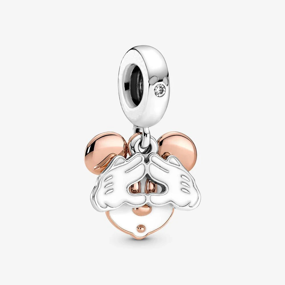 Charm Disney 100º Aniversario Mickey Mouse – Abalorios Princesa y Calabaza para Pulseras Originales Mujer