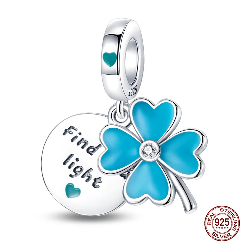 Charm Serie Océano en Plata 925 – Abalorios Tortuga, Cangrejo y Sirena para Pulsera Original Mujer
