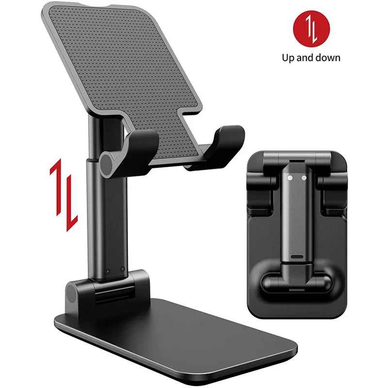Soporte Plegable de Escritorio para Celular y Tablet | Compatible con iPhone, iPad y Smartphones
