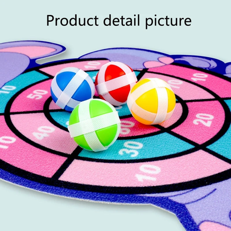Juego Educativo Dardo Infantil con Pelotas Adhesivas – Tablero Montessori para Niños 3 a 7 Años