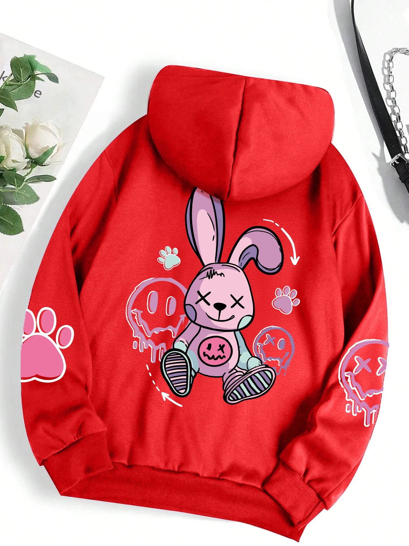 Sudadera Oversize Mujer Estilo Hip Hop | Hoodie Casual Estampado con Felpa Cálida Otoño Invierno