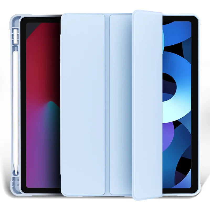 Funda para iPad con Soporte y Porta Lápiz – Compatible con iPad Air, Pro, Mini y 6ª a 10ª Generación