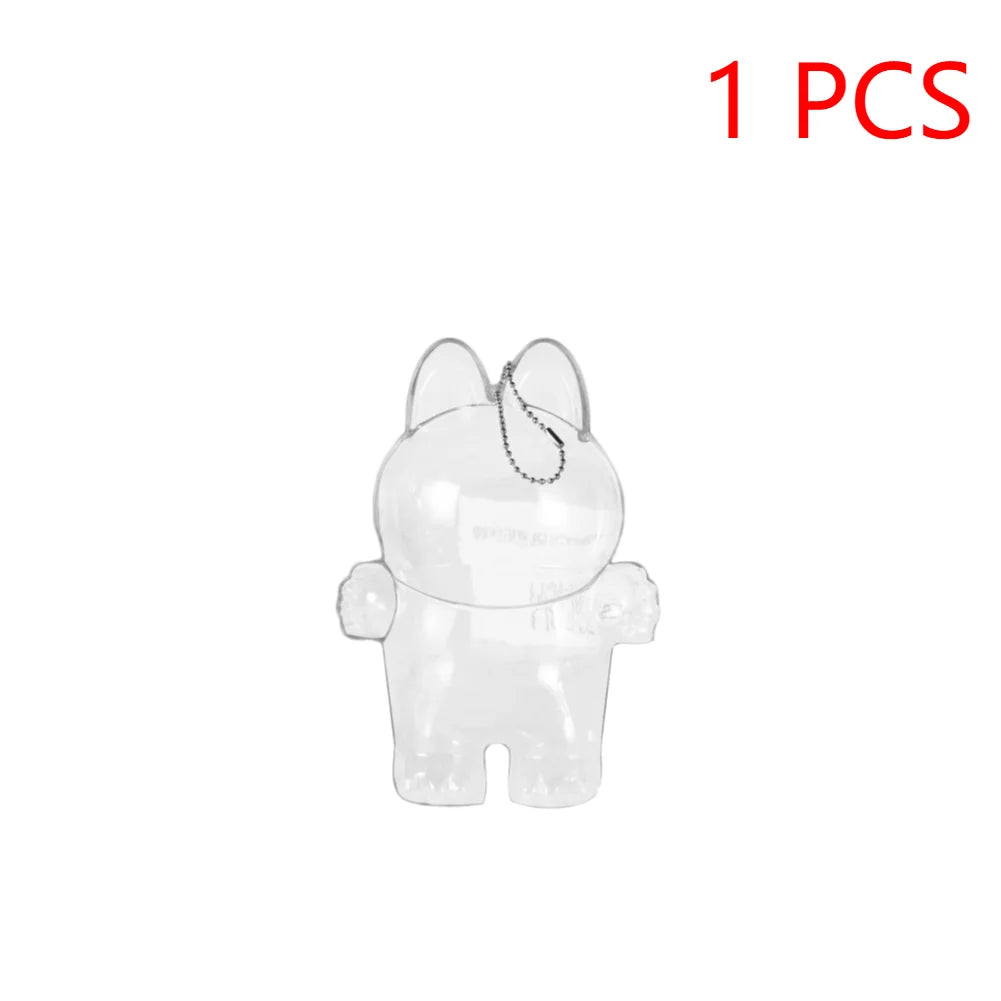 PopMart Monster Labubu V1 V2 | Ropa Protectora Transparente para Muñecos | Accesorios de Fiesta