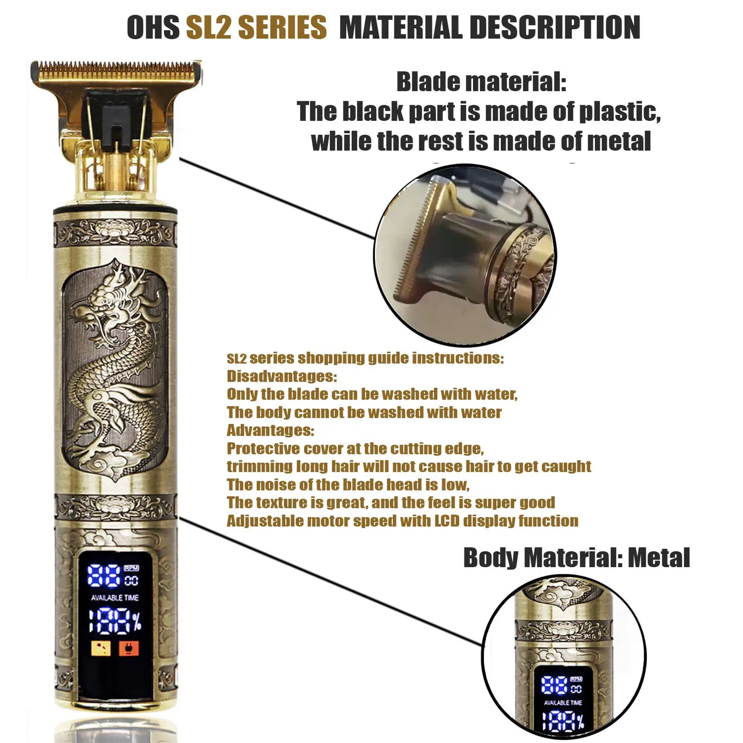 Máquina de corte T9 profesional – Cortapelos eléctrico 0 mm para barba, cabello y cuerpo con diseño recargable para barberos y uso en casa