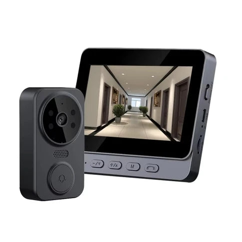 Timbre inteligente Tuya WiFi con cámara – Timbre inalámbrico compatible con Alexa y Google, batería recargable y visión nocturna