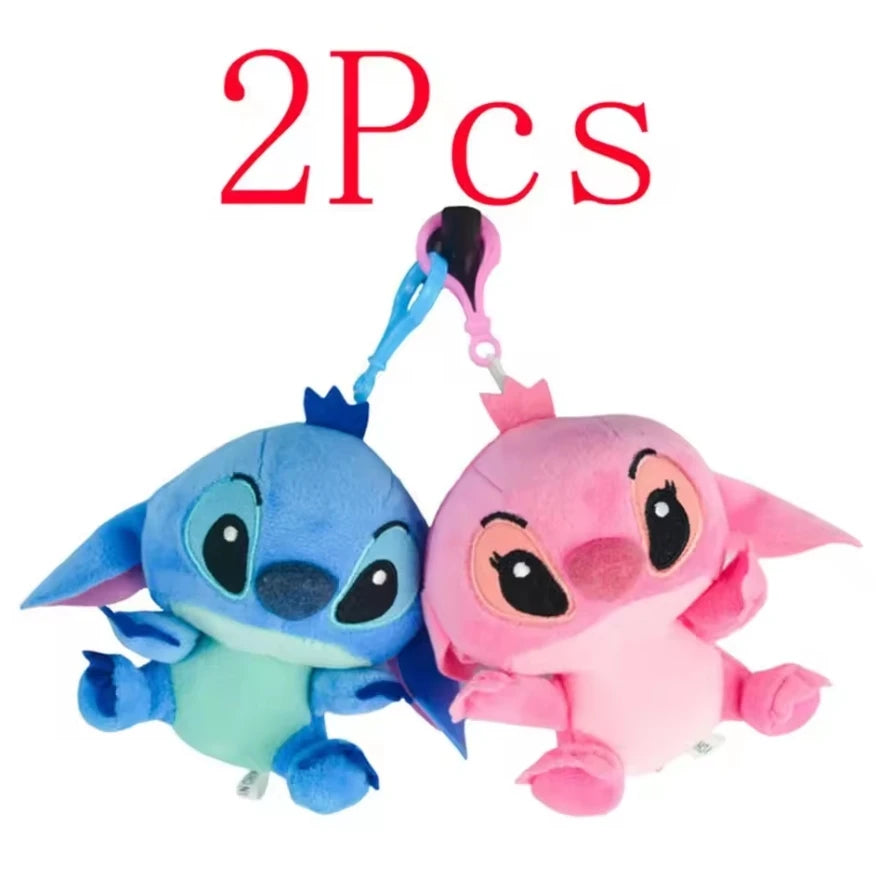 Peluche Stitch Disney 4/8 Pulgadas – Muñeco de Peluche Azul/Rosa | Juguete Anime Lilo & Stitch Regalo para Niños