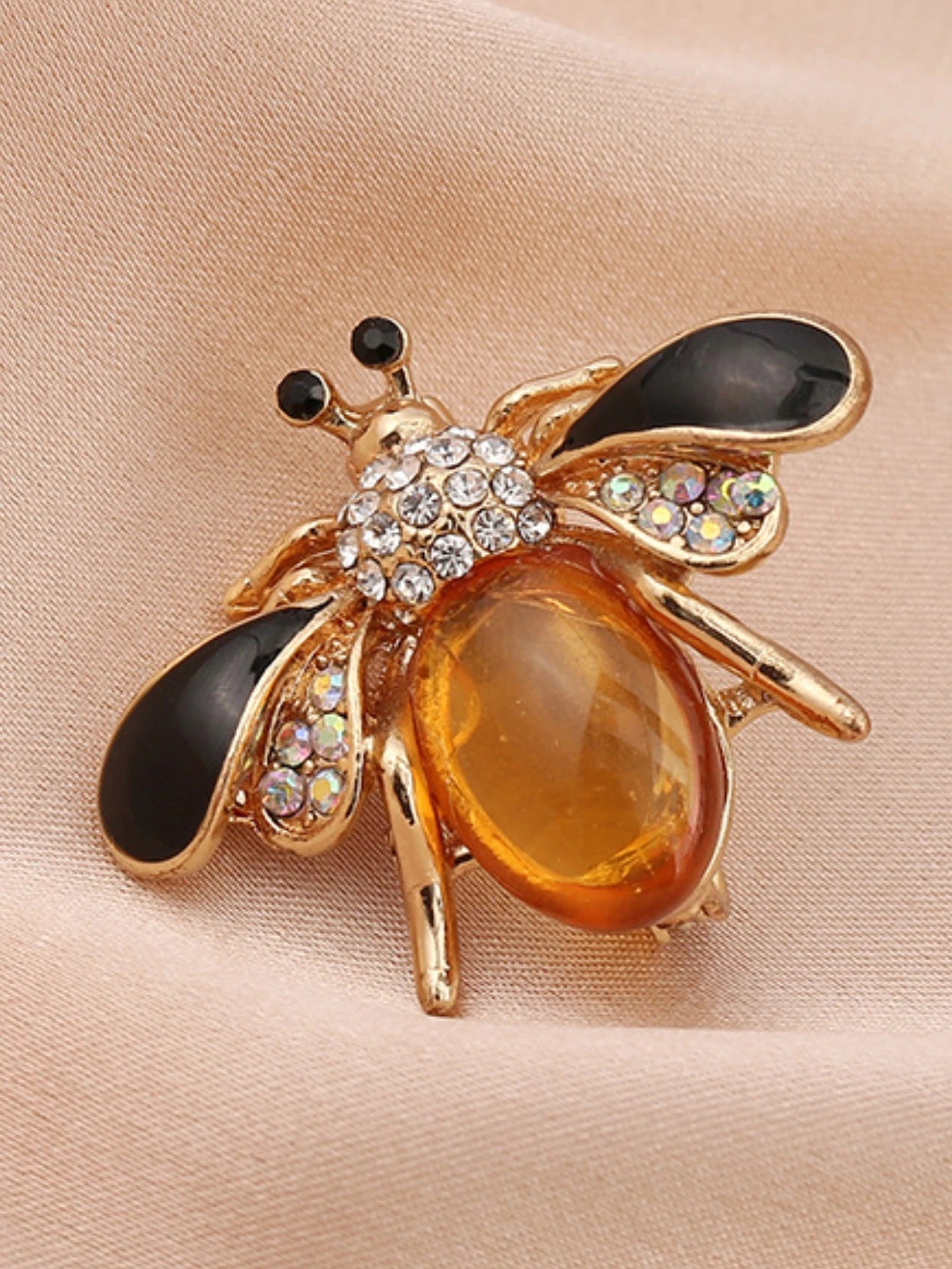 Broche de Abeja con Perla Imitación para Mujer - Joyería Elegante de Moda para Fiesta y Regalo