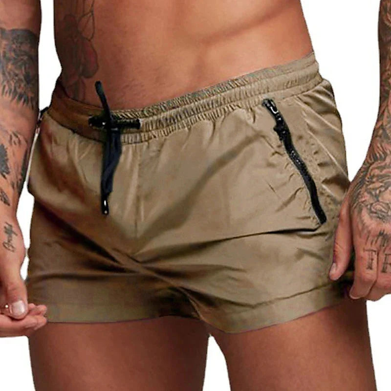 Bañador Hombre con Bolsillos Cremallera | Shorts Playa Secado Rápido con Malla – Swimwear Verano