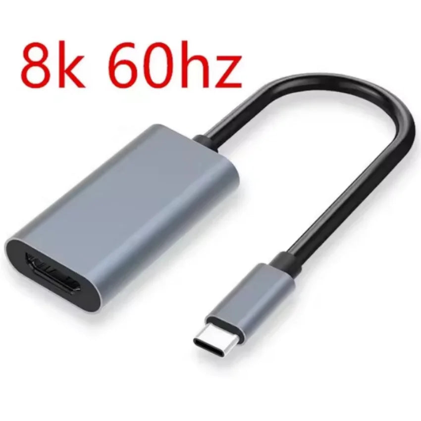 Adaptador USB-C a HDMI 4K – Cable convertidor USB 3.1 macho a HDTV hembra para laptop, tablet, MacBook y TV