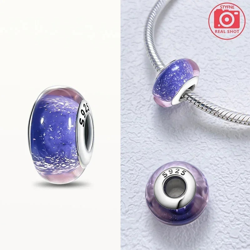 Cuenta Murano en Plata 925 | Beads de Vidrio de Colores para Pulsera Pandora Original