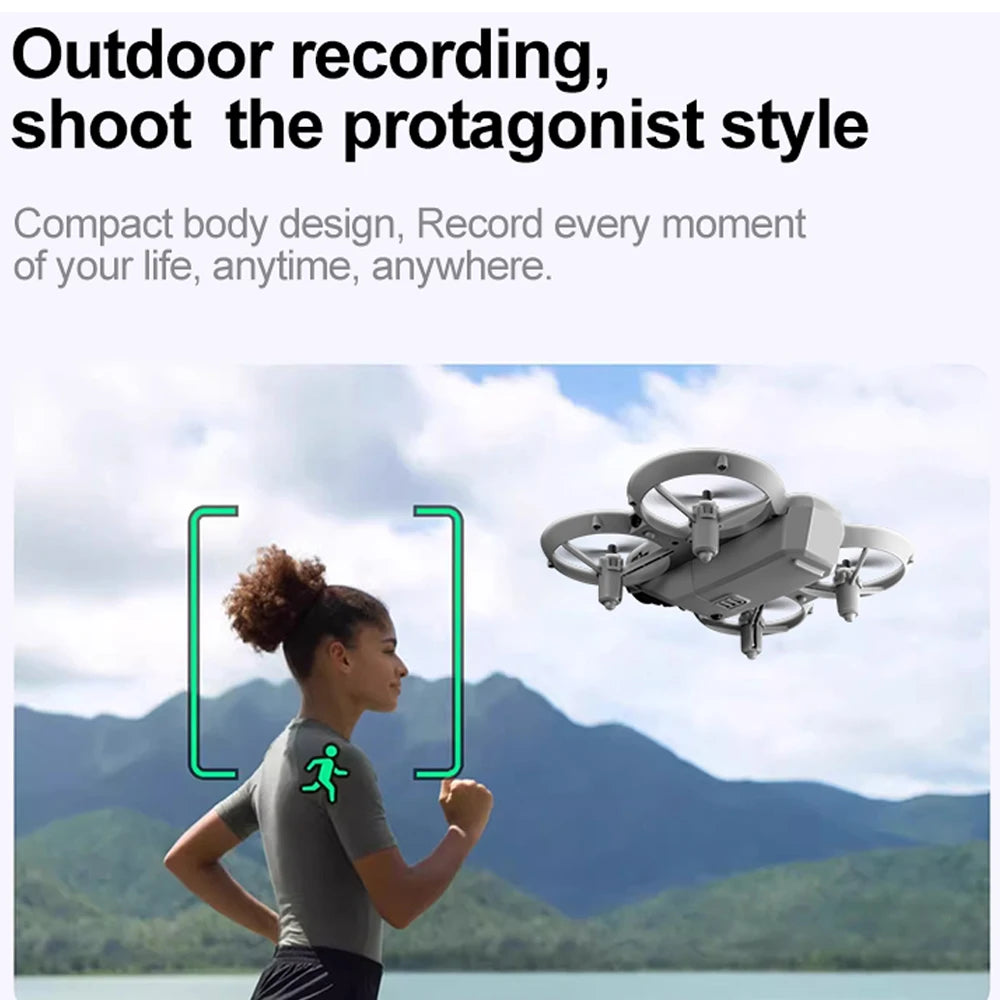 Mini Drone GT3 con Cámara 8K – Drone con 180° ESC, Posicionamiento Óptico, WiFi y Control Remoto para Fotografía Aérea
