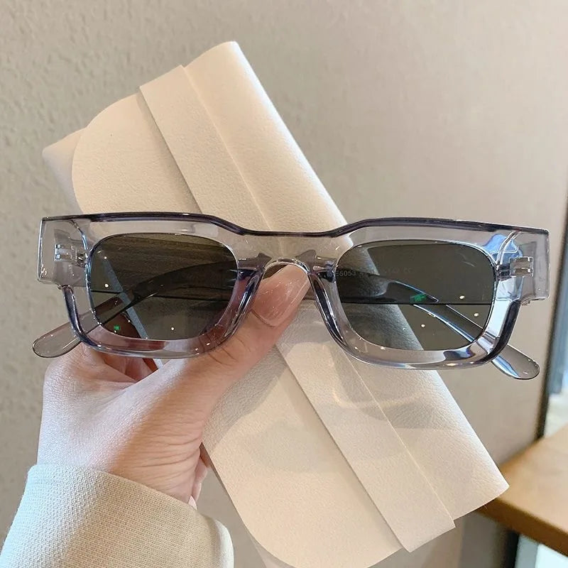Gafas de Sol Rectangulares Pequeñas Mujer/Hombre | Estilo Vintage de Lujo UV400
