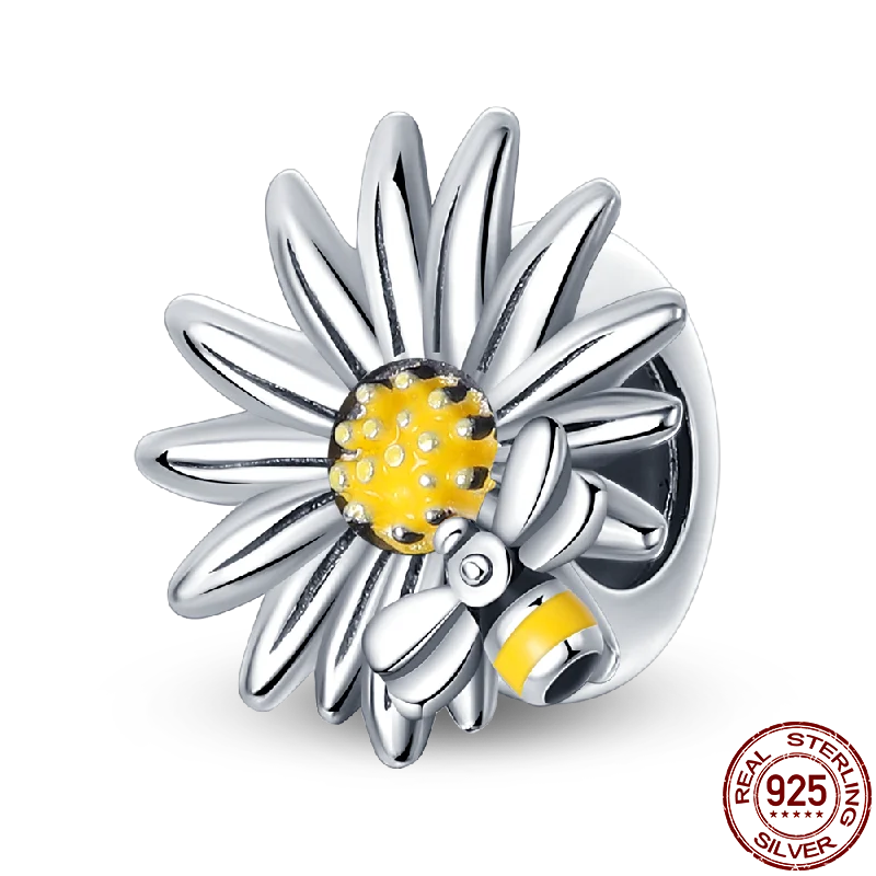 Charm Buho Serie Bee en Plata 925 – Abalorio DIY para Pulseras Originales Mujer