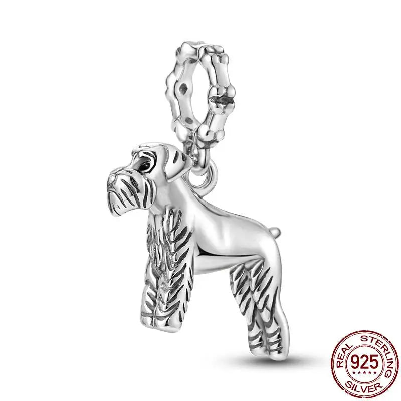 Charm camaleón y luciérnaga en plata 925 – Dije animal brillante, compatible Pandora, pulsera y collar mujer