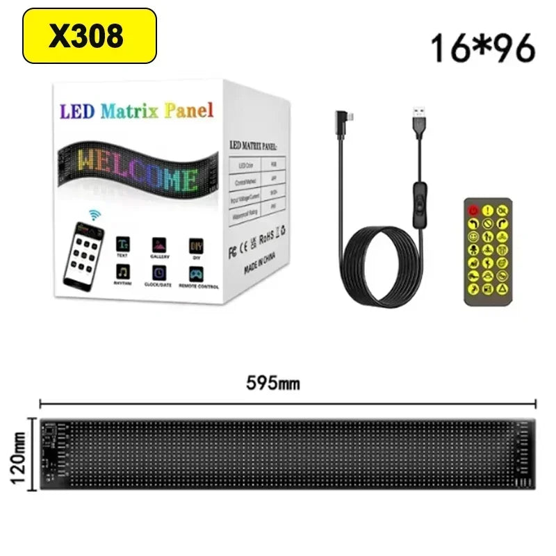 Ojos LED para Camión y Coche Demon Eyes – Pantalla LED Flexible Programable APP Control DIY