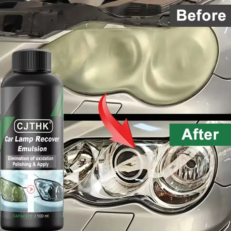 Kit Restauración de Faros Coche 30ml-300ml | Pulimento Eliminador de Rayones, Amarillamiento y Oxidación | Líquido Pulidor Lentes