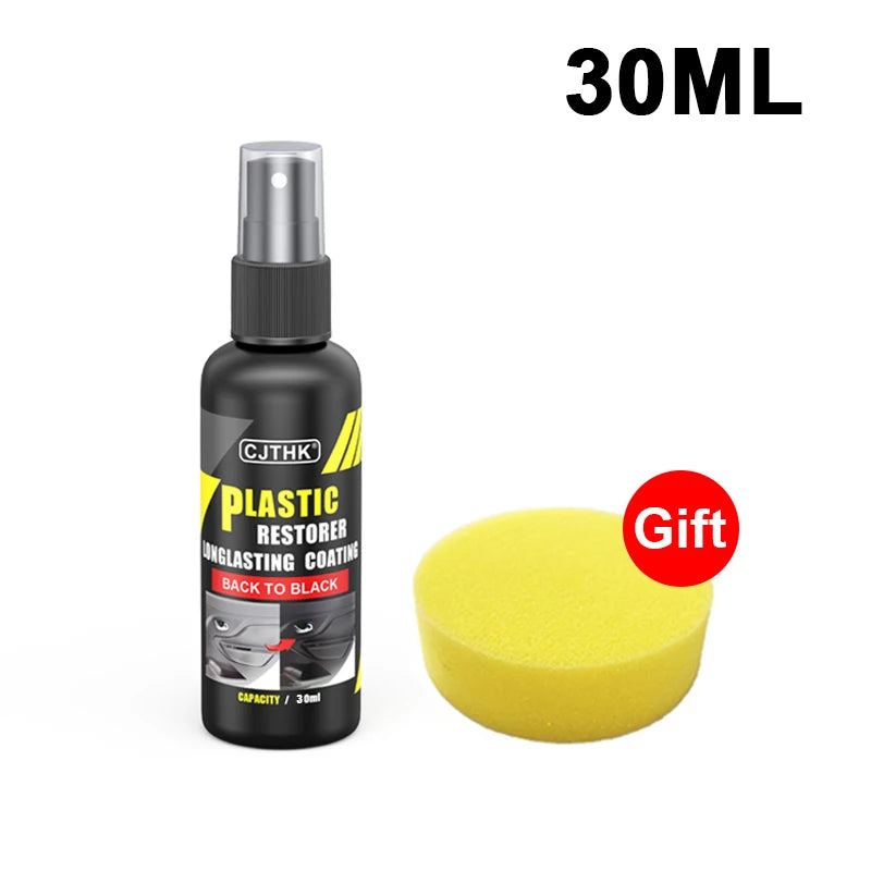 Renovador de Plásticos para Coche | Restaurador Negro Brillante y Protector de Plásticos & Cuero