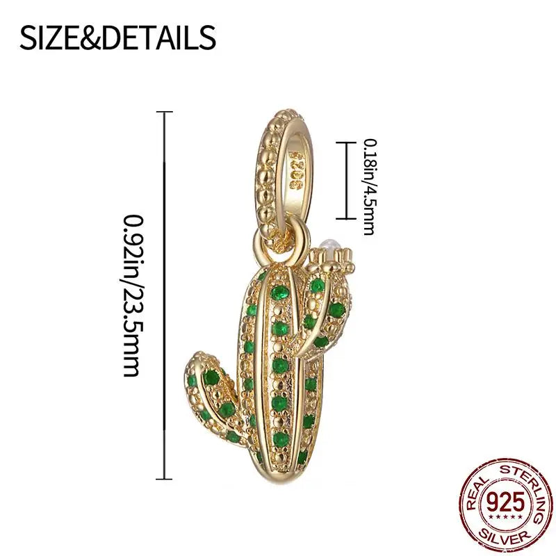 Charm camaleón y luciérnaga que brilla en la oscuridad – Plata 925 para pulsera tipo Pandora, joyería DIY única